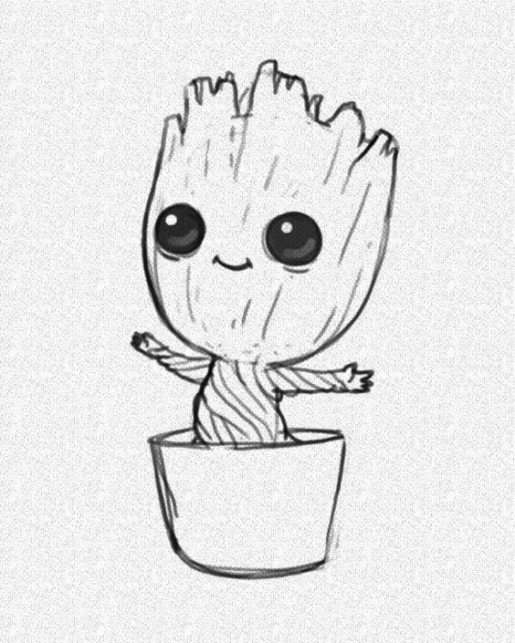 Baby Groot Pot Plant
